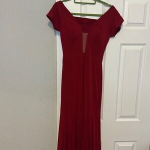 Jovani red floor length gown
